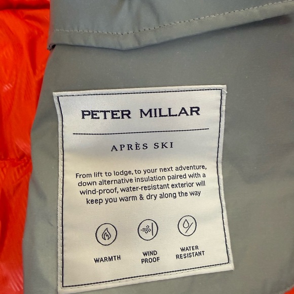 NWT Peter Millar Apres Ski Colorblock Puffer Vest - Picture 4 of 5